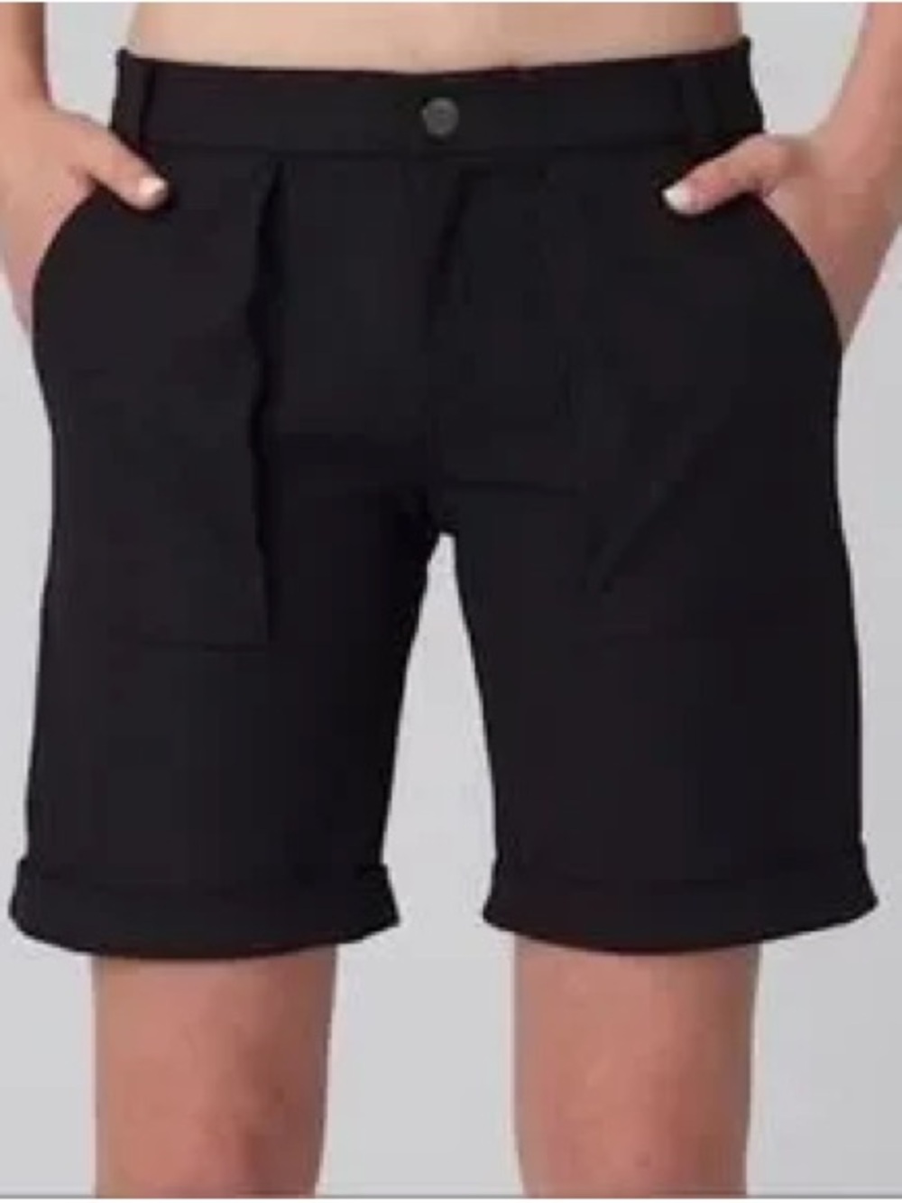 Ivivva by Lululemon Match Driver Bermuda Shorts in Black, Girl’s size 14